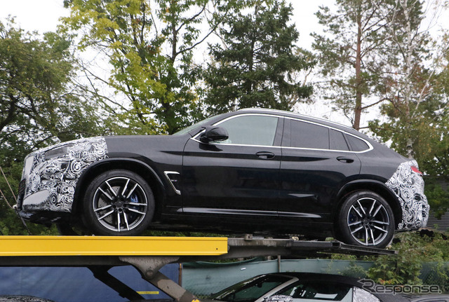 BMW X4M 改良新型プロトタイプ(スクープ写真)
