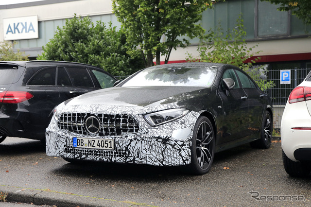 メルセデス AMG CLS53 改良新型プロトタイプ(スクープ写真)