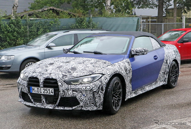BMW M4カブリオレ 新型プロトタイプ(スクープ写真)