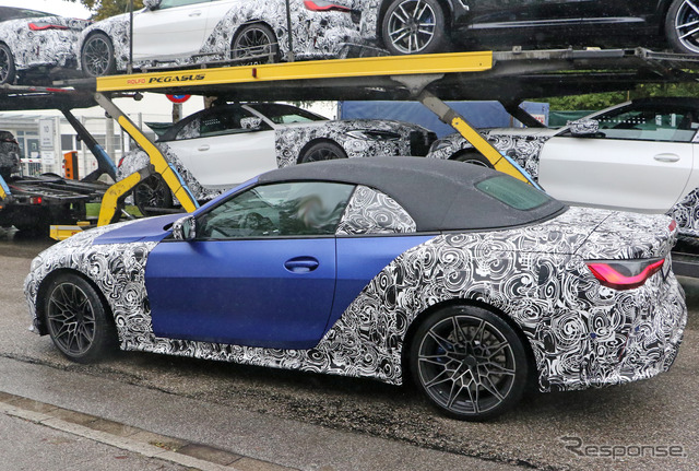 BMW M4カブリオレ 新型プロトタイプ(スクープ写真)