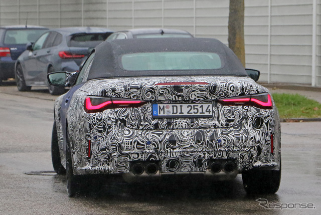 BMW M4カブリオレ 新型プロトタイプ(スクープ写真)