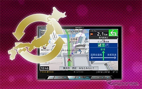 2020年度版カーナビ用地図更新データ(イメージ)