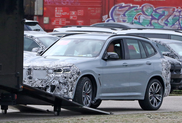 BMW X3 M40i 改良新型プロトタイプ(スクープ写真)