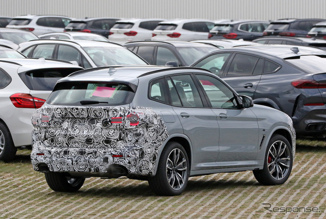 BMW X3 M40i 改良新型プロトタイプ(スクープ写真)