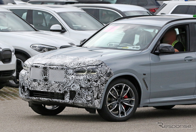 BMW X3 M40i 改良新型プロトタイプ(スクープ写真)
