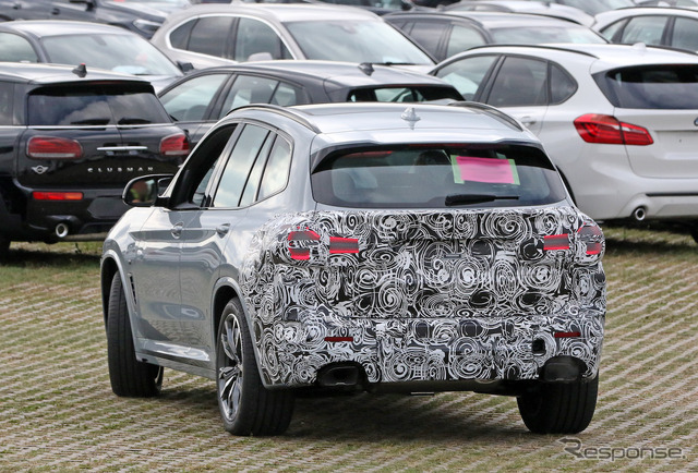 BMW X3 M40i 改良新型プロトタイプ(スクープ写真)