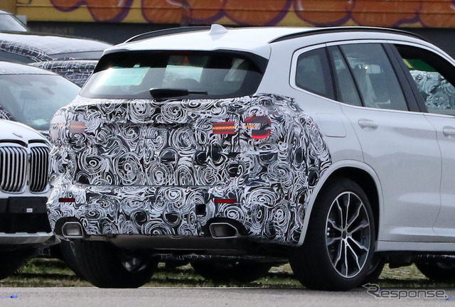 BMW X3 M40i 改良新型プロトタイプ(スクープ写真)