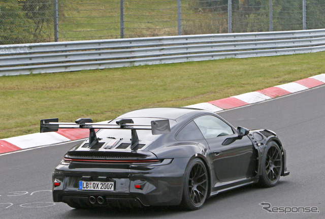 ポルシェ 911 GT3 RS 次期型プロトタイプ（スクープ写真）