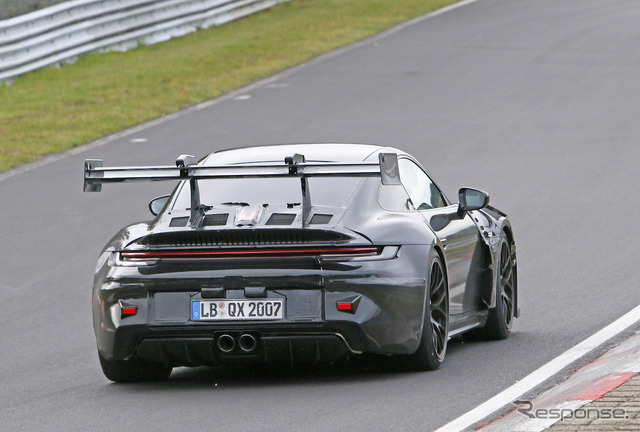 ポルシェ 911 GT3 RS 次期型プロトタイプ（スクープ写真）