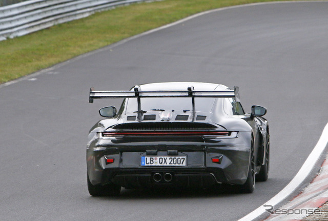 ポルシェ 911 GT3 RS 次期型プロトタイプ（スクープ写真）