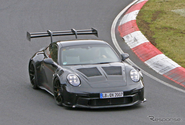 ポルシェ 911 GT3 RS 次期型プロトタイプ（スクープ写真）