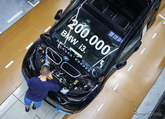 BMW i3 の20万台目がドイツ・ライプツィヒ工場からラインオフ