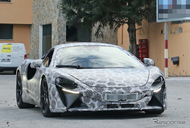 マクラーレンの新型ハイブリッド・スーパーカー(スクープ写真)