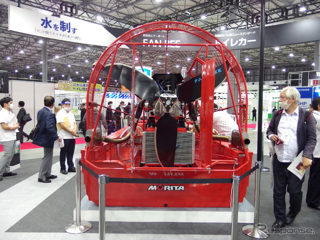 モリタ、救助用エアボート「FAN-BEE」(危機管理産業展2020)