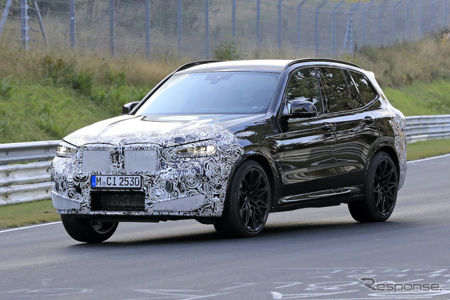 BMW X3M 改良新型プロトタイプ(スクープ写真)