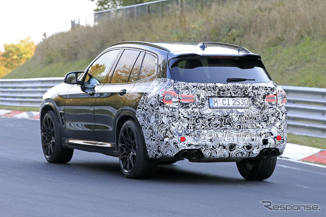 BMW X3M 改良新型プロトタイプ（スクープ写真）