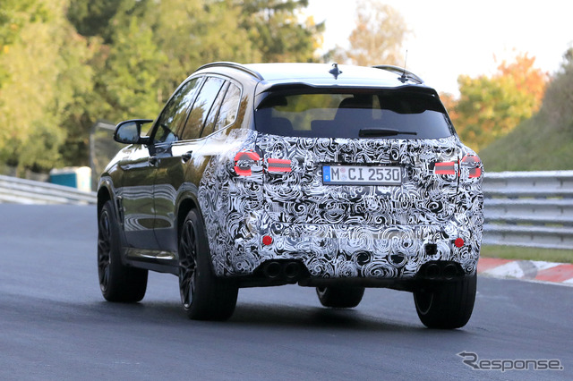BMW X3M 改良新型プロトタイプ(スクープ写真)