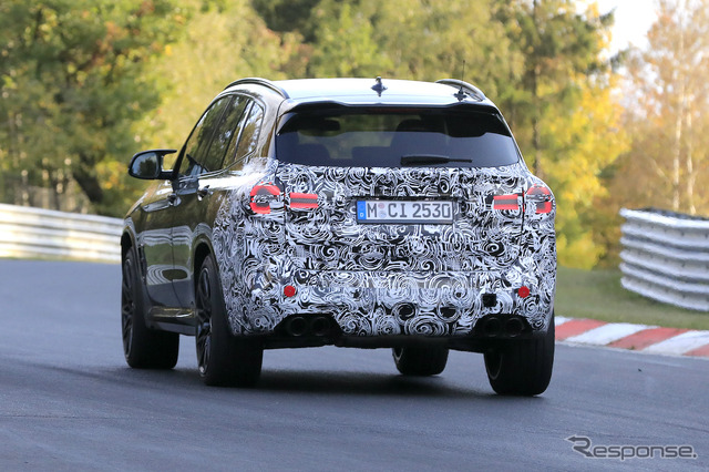 BMW X3M 改良新型プロトタイプ(スクープ写真)