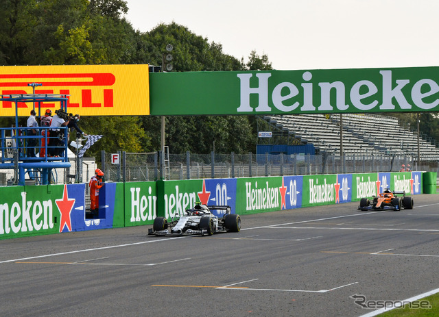 今季イタリアGPでF1初優勝を飾った#10 P.ガスリー（アルファタウリ・ホンダ）。