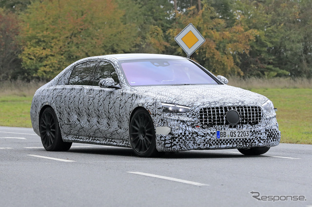 メルセデスAMG S63e プロトタイプ(スクープ写真)