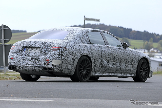 メルセデスAMG S63e プロトタイプ(スクープ写真)