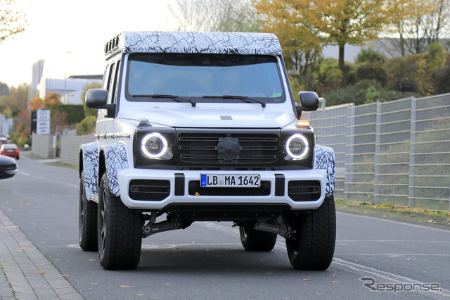 メルセデスAMG G500/G550 4x4スクエアード 次期型プロトタイプ(スクープ写真)