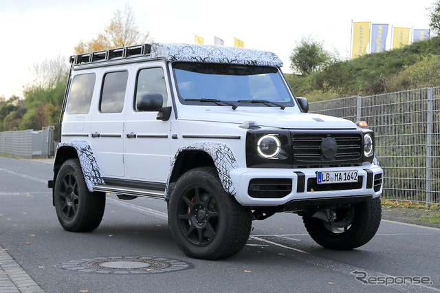 メルセデスAMG G500/G550 4x4スクエアード 次期型プロトタイプ(スクープ写真)
