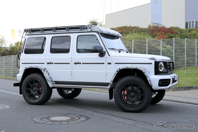 メルセデスAMG G500/G550 4x4スクエアード 次期型プロトタイプ(スクープ写真)