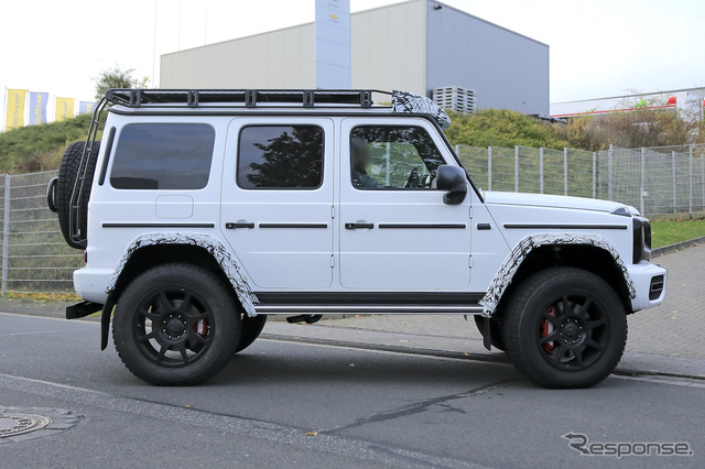 メルセデスAMG G500/G550 4x4スクエアード 次期型プロトタイプ(スクープ写真)