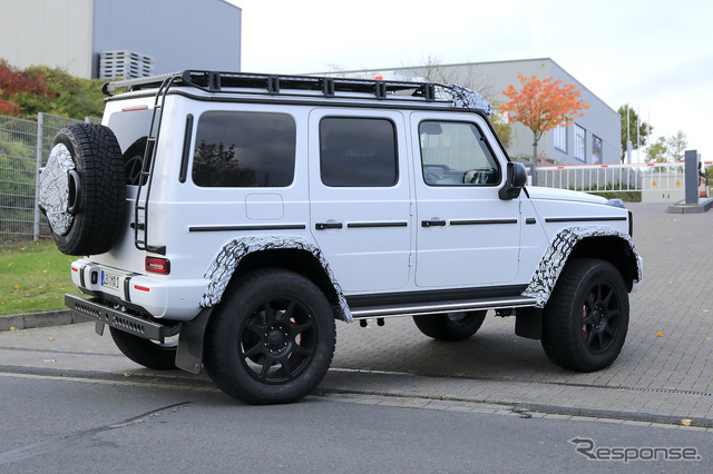 メルセデスAMG G500/G550 4x4スクエアード 次期型プロトタイプ(スクープ写真)