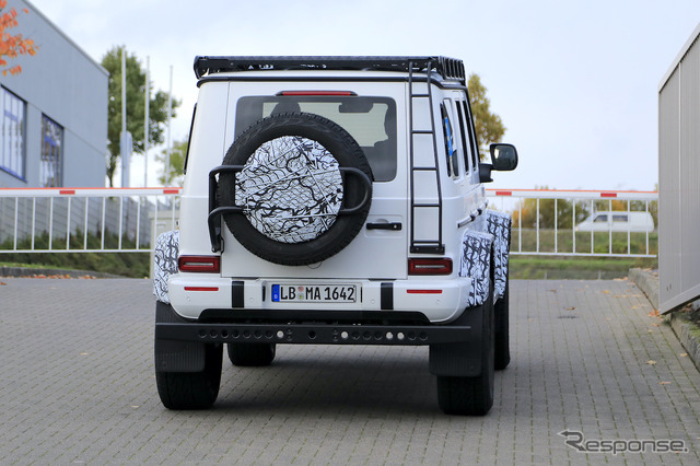 メルセデスAMG G500/G550 4x4スクエアード 次期型プロトタイプ(スクープ写真)