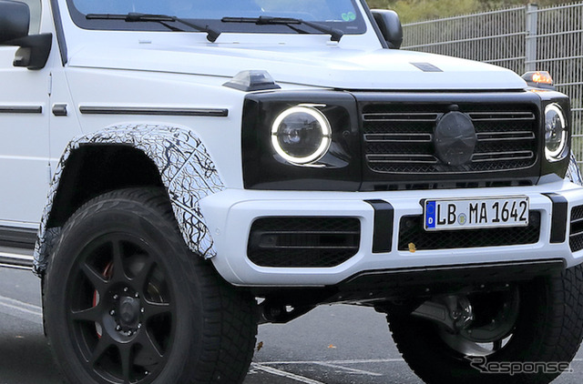 メルセデスAMG G500/G550 4x4スクエアード 次期型プロトタイプ(スクープ写真)
