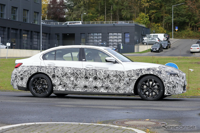 BMW 3シリーズEV(仮)市販型プロトタイプ(スクープ写真)