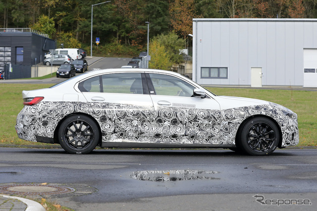 BMW 3シリーズEV(仮)市販型プロトタイプ(スクープ写真)