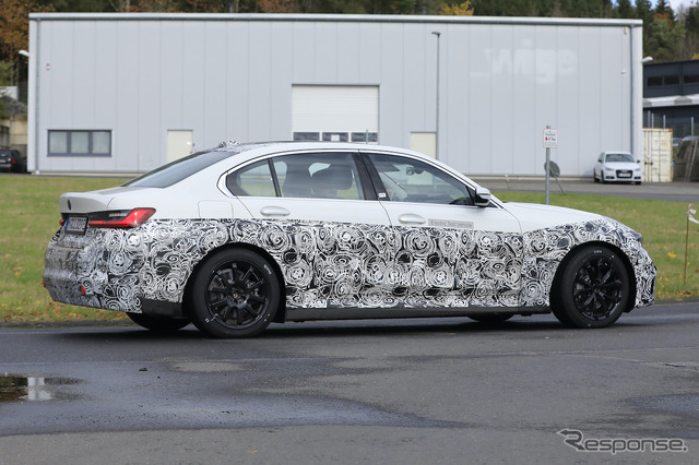 BMW 3シリーズEV(仮)市販型プロトタイプ(スクープ写真)