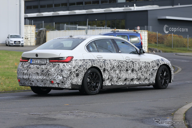 BMW 3シリーズEV(仮)市販型プロトタイプ(スクープ写真)