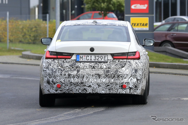 BMW 3シリーズEV(仮)市販型プロトタイプ(スクープ写真)