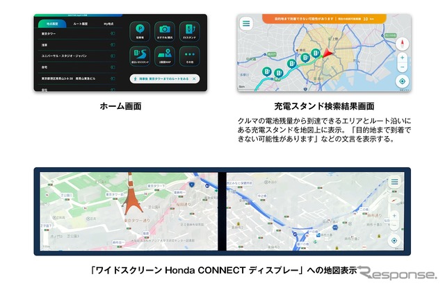 NAVITIME CONNECT for Hondaの各機能