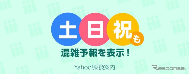 平日・土休日を問わず、混雑状況を把握できるようになった『Yahoo!乗換案内』。