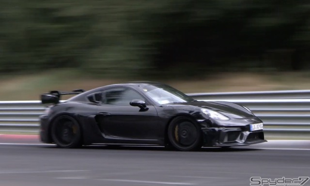 ポルシェ ケイマン GT4 RS 開発車両（動画スクリーンショット）