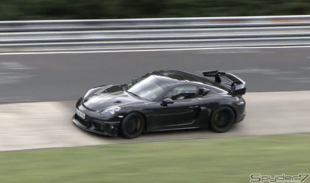 ポルシェ ケイマン GT4 RS 開発車両(動画スクリーンショット)