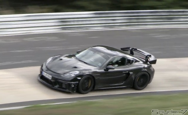 ポルシェ ケイマン GT4 RS 開発車両(動画スクリーンショット)