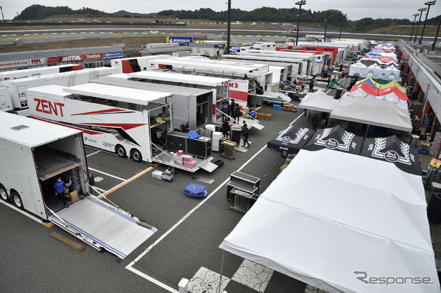 SUPER GT第7戦 ツインリンクもてぎ搬入の様子