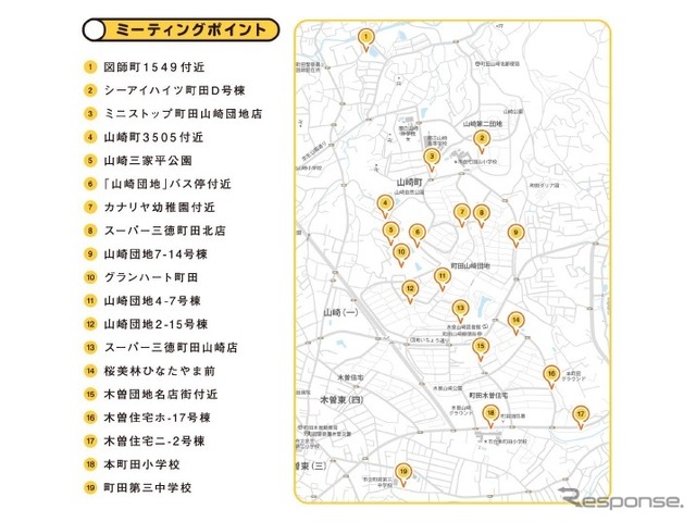 オンデマンド実証走行：対象地域