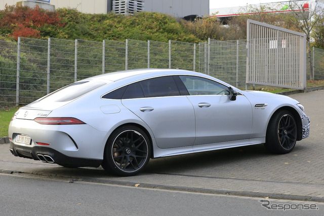 メルセデス AMG GT 4ドアクーペ 改良新型プロトタイプ スクープ写真