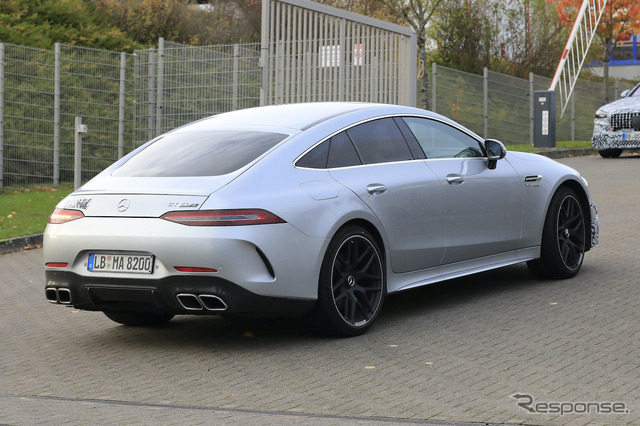 メルセデス AMG GT 4ドアクーペ 改良新型プロトタイプ スクープ写真