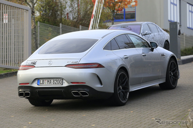 メルセデス AMG GT 4ドアクーペ 改良新型プロトタイプ スクープ写真