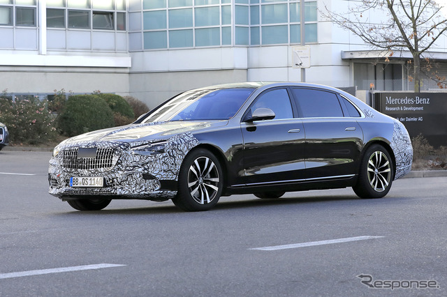 メルセデス マイバッハ Sクラス 新型プロトタイプ(スクープ写真)