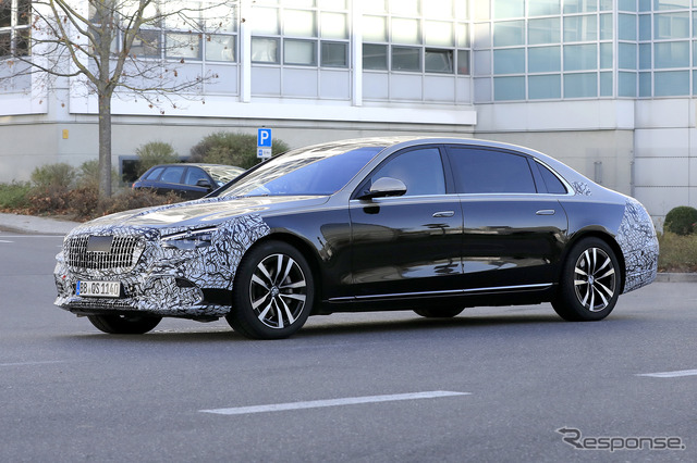 メルセデス マイバッハ Sクラス 新型プロトタイプ(スクープ写真)