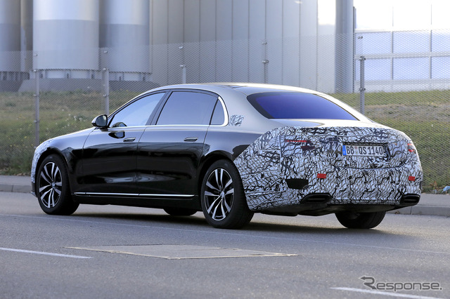 メルセデス マイバッハ Sクラス 新型プロトタイプ(スクープ写真)